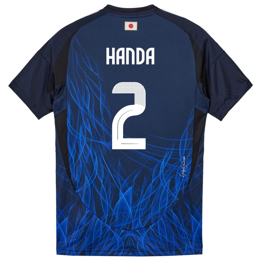 Danxen Heren Japan Riku Handa #2 Donkerblauw Thuisshirt Thuistenue 24-26 T-Shirt