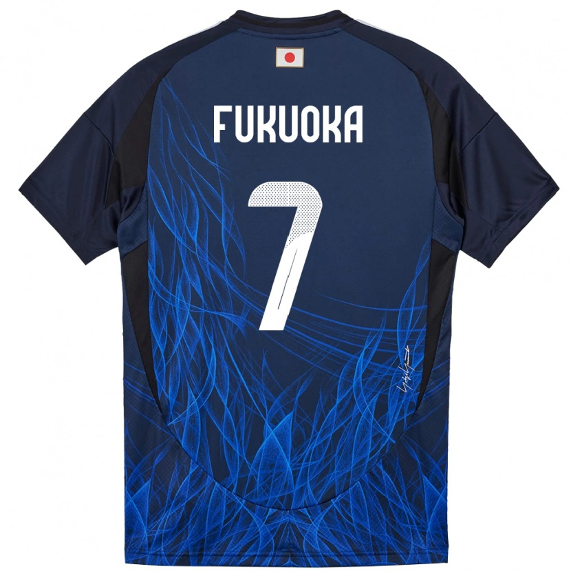Danxen Heren Japan Yuwa Fukuoka #7 Donkerblauw Thuisshirt Thuistenue 24-26 T-Shirt