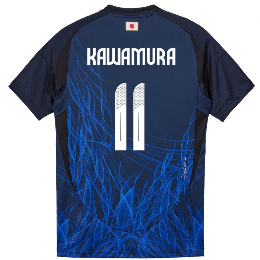 Danxen Heren Japan Gakuto Kawamura #11 Donkerblauw Thuisshirt Thuistenue 24-26 T-Shirt