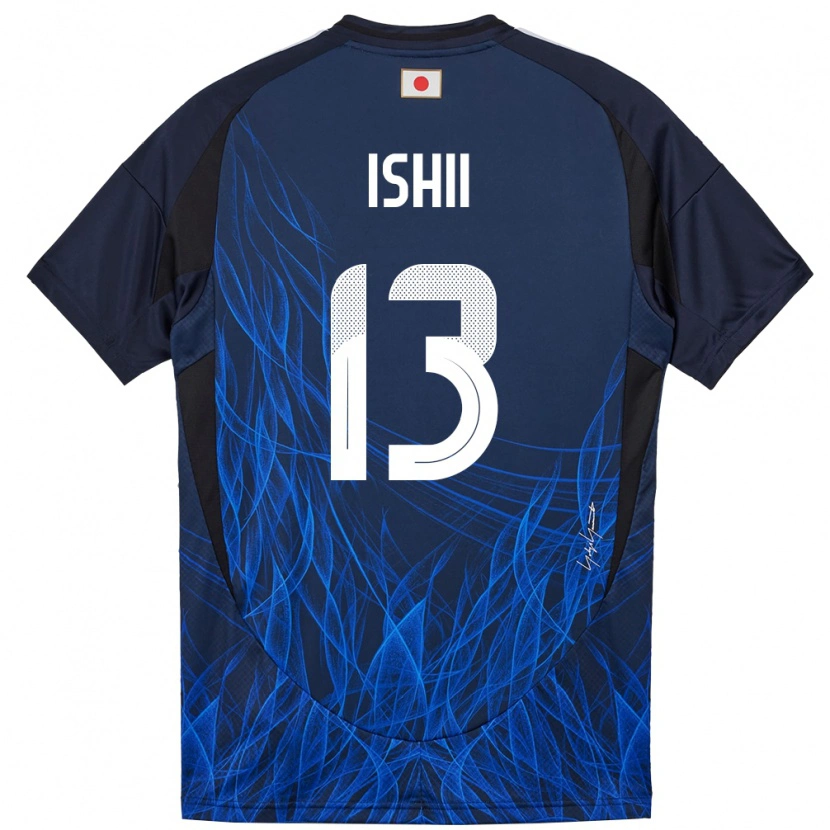 Danxen Heren Japan Hisatsugu Ishii #13 Donkerblauw Thuisshirt Thuistenue 24-26 T-Shirt