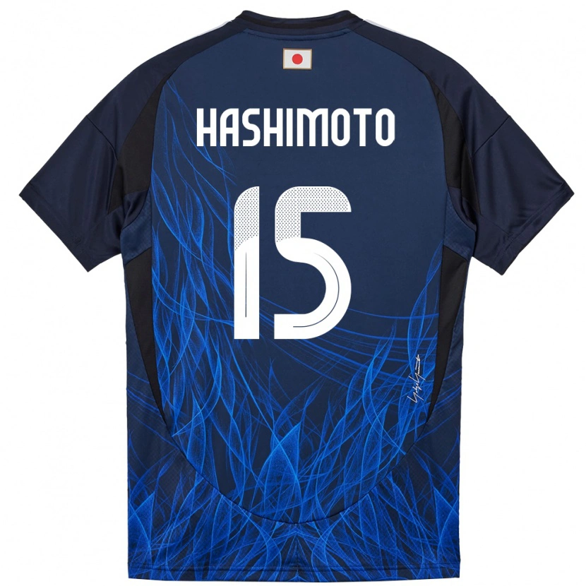 Danxen Heren Japan Jua Hashimoto #15 Donkerblauw Thuisshirt Thuistenue 24-26 T-Shirt