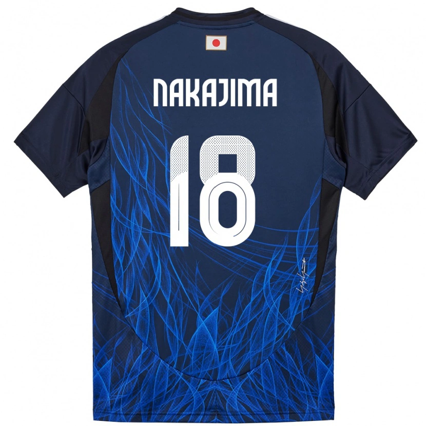 Danxen Heren Japan Yotaro Nakajima #18 Donkerblauw Thuisshirt Thuistenue 24-26 T-Shirt