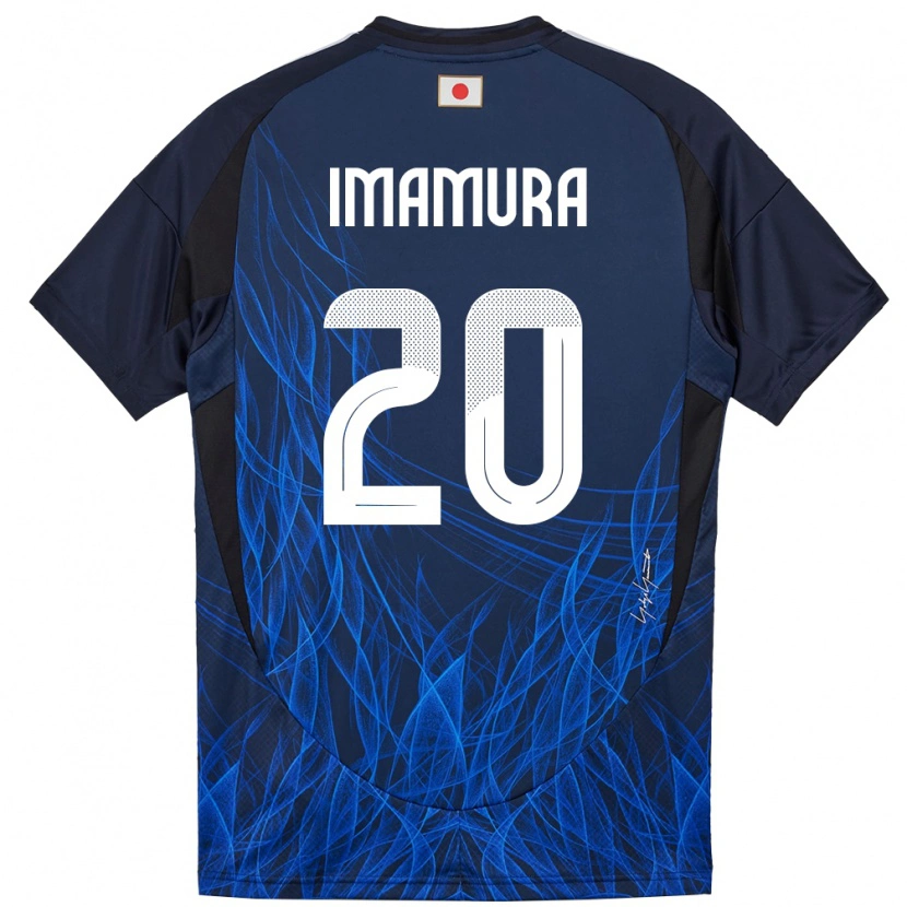 Danxen Heren Japan Ryoya Imamura #20 Donkerblauw Thuisshirt Thuistenue 24-26 T-Shirt