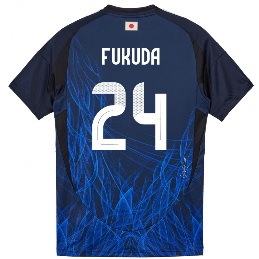 Danxen Heren Japan Shio Fukuda #24 Donkerblauw Thuisshirt Thuistenue 24-26 T-Shirt