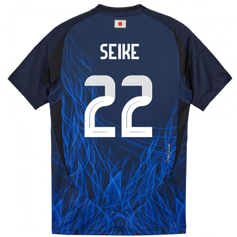 Danxen Heren Japan Kiko Seike #22 Donkerblauw Thuisshirt Thuistenue 24-26 T-Shirt