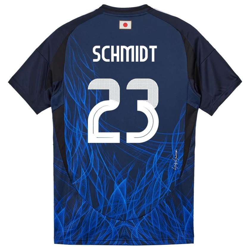 Danxen Heren Japan Daniel Schmidt #23 Donkerblauw Thuisshirt Thuistenue 24-26 T-Shirt