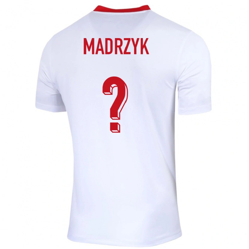 Danxen Heren Polen Jakub Madrzyk #0 Wit Thuisshirt Thuistenue 24-26 T-Shirt
