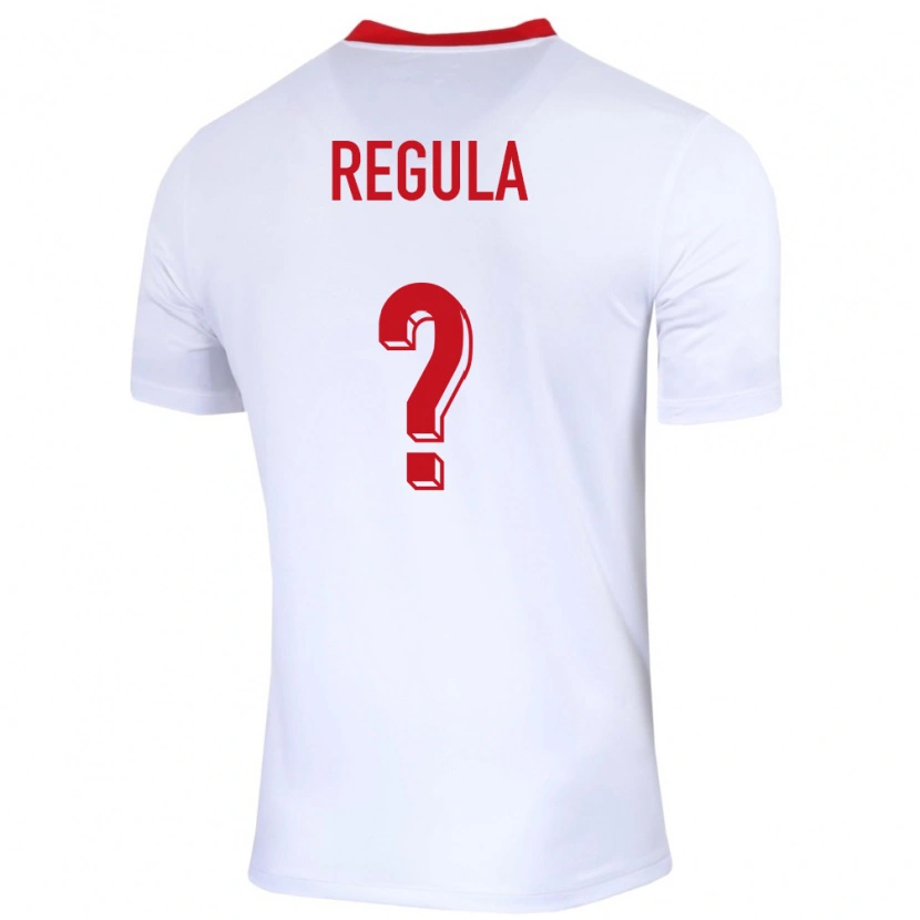 Danxen Heren Polen Marcel Regula #0 Wit Thuisshirt Thuistenue 24-26 T-Shirt