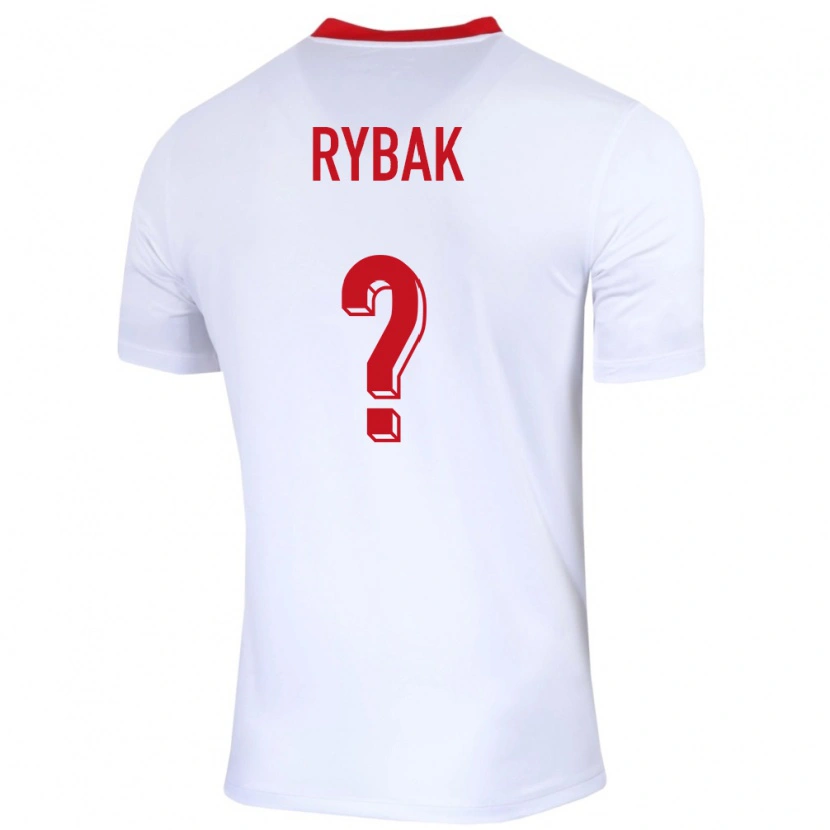 Danxen Heren Polen Alan Rybak #0 Wit Thuisshirt Thuistenue 24-26 T-Shirt
