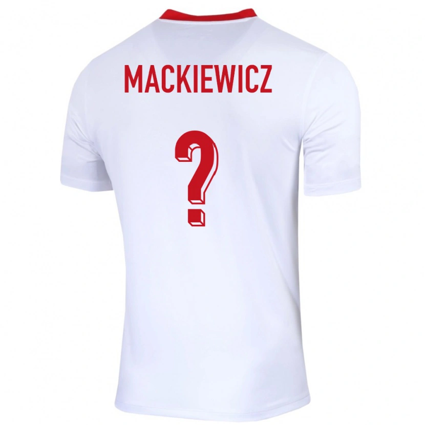 Danxen Heren Polen Patryk Mackiewicz #0 Wit Thuisshirt Thuistenue 24-26 T-Shirt