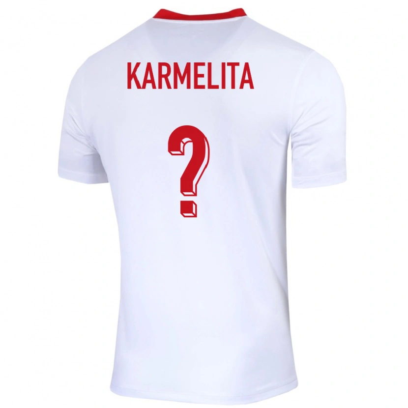 Danxen Heren Polen Filip Karmelita #0 Wit Thuisshirt Thuistenue 24-26 T-Shirt