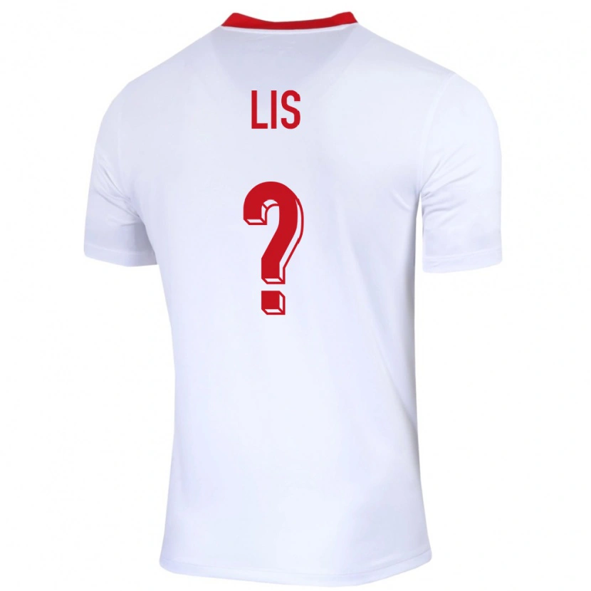 Danxen Heren Polen Adrian Lis #0 Wit Thuisshirt Thuistenue 24-26 T-Shirt