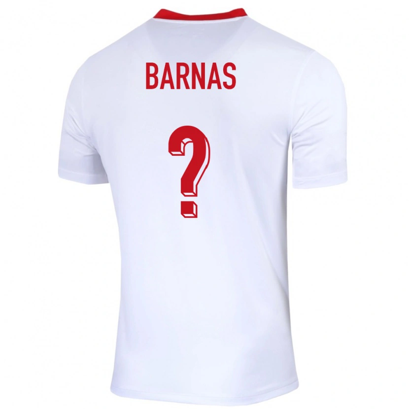 Danxen Heren Polen Fabian Barnas #0 Wit Thuisshirt Thuistenue 24-26 T-Shirt
