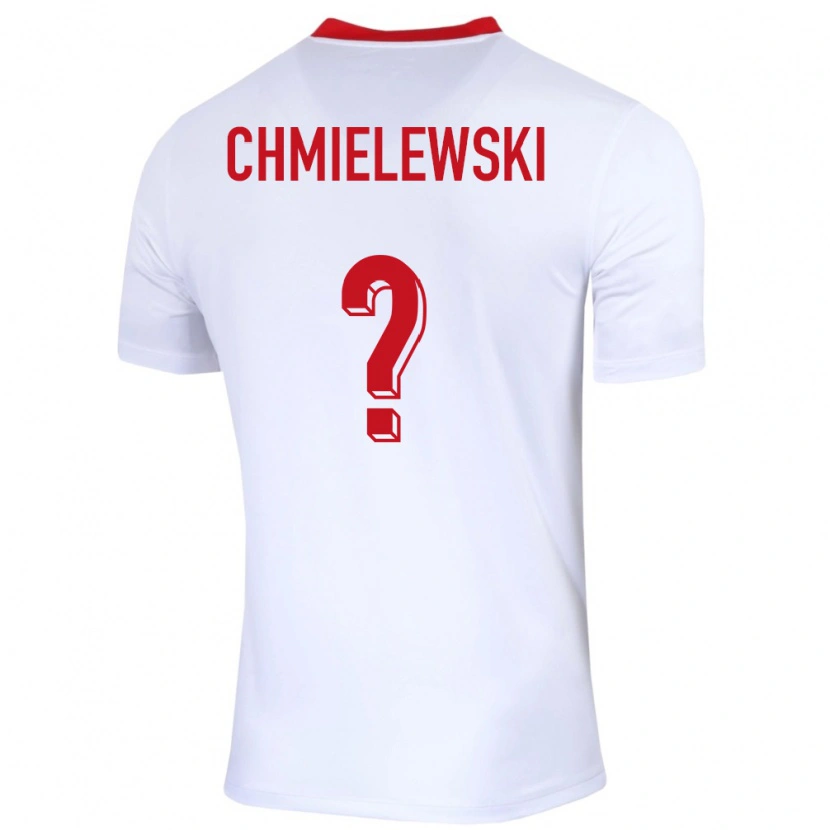 Danxen Heren Polen Jakub Chmielewski #0 Wit Thuisshirt Thuistenue 24-26 T-Shirt