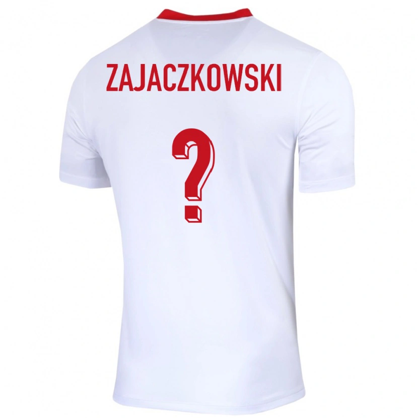 Danxen Heren Polen Lukasz Zajaczkowski #0 Wit Thuisshirt Thuistenue 24-26 T-Shirt