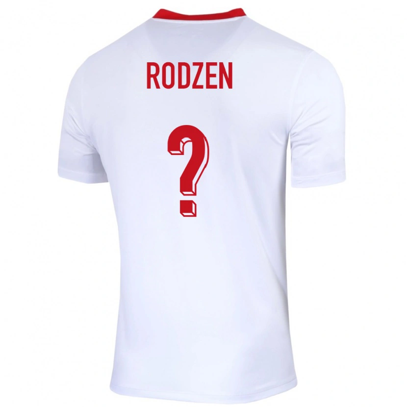 Danxen Heren Polen Aleksander Rodzen #0 Wit Thuisshirt Thuistenue 24-26 T-Shirt