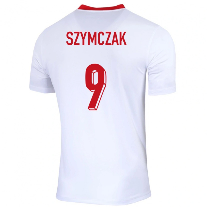 Danxen Heren Polen Filip Szymczak #9 Wit Thuisshirt Thuistenue 24-26 T-Shirt