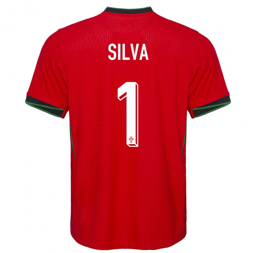 Danxen Heren Portugal Francisco Silva #1 Rood Thuisshirt Thuistenue 24-26 T-Shirt