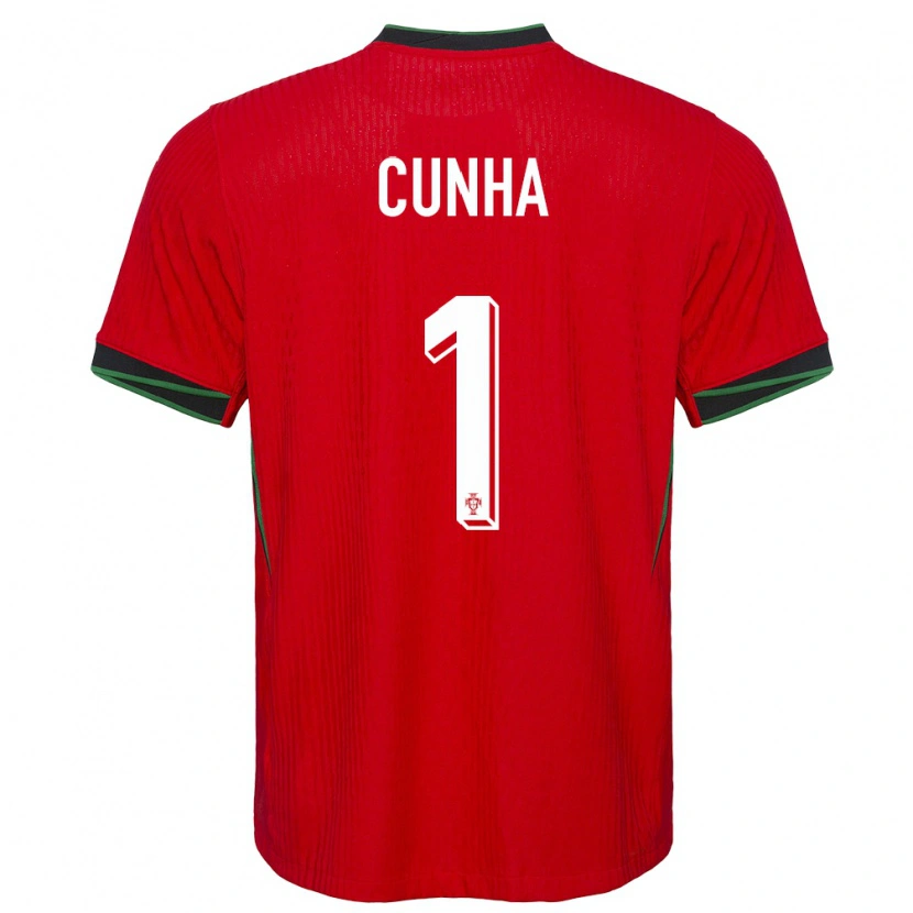Danxen Heren Portugal Romário Cunha #1 Rood Thuisshirt Thuistenue 24-26 T-Shirt