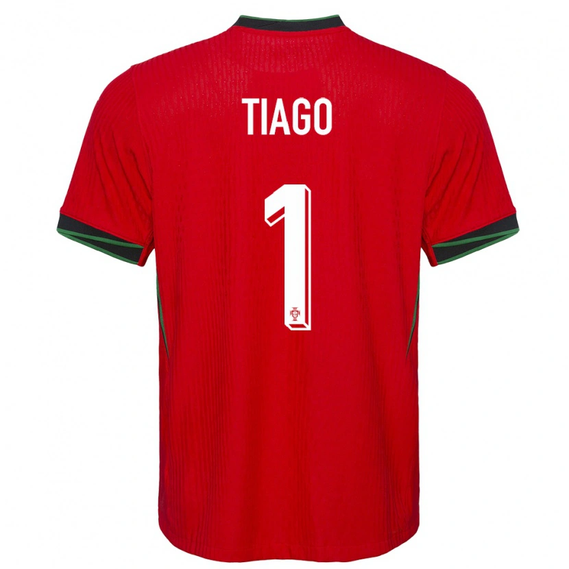 Danxen Heren Portugal Tiago Ferreira #1 Rood Thuisshirt Thuistenue 24-26 T-Shirt
