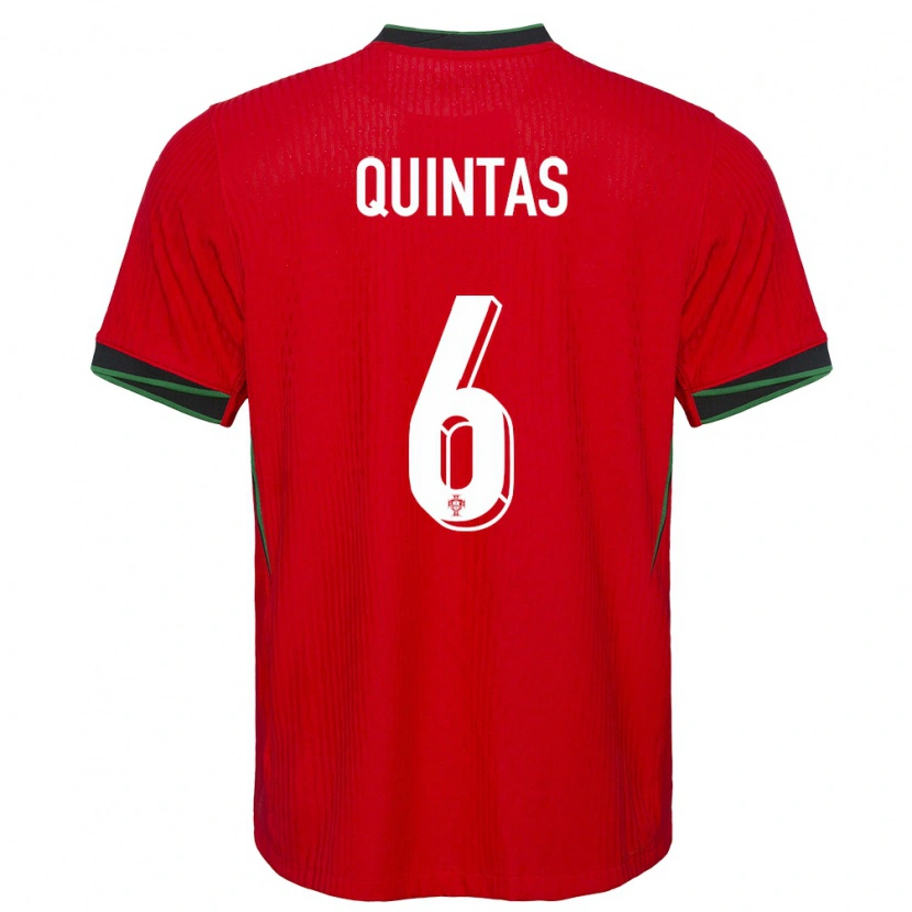 Danxen Heren Portugal Rafael Quintas #6 Rood Thuisshirt Thuistenue 24-26 T-Shirt