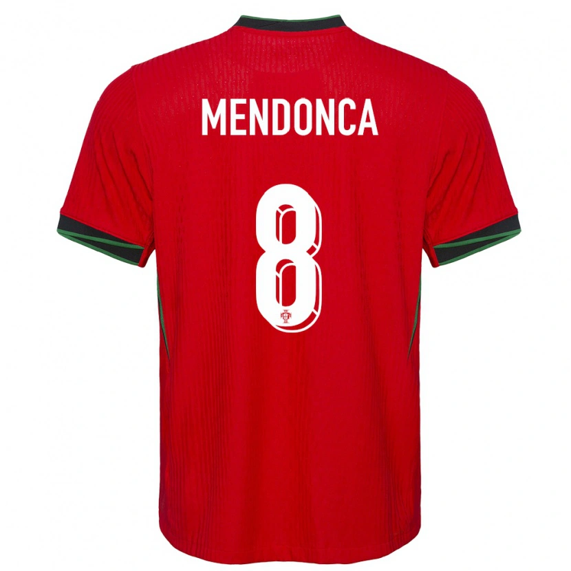 Danxen Heren Portugal Manuel Mendonça #8 Rood Thuisshirt Thuistenue 24-26 T-Shirt