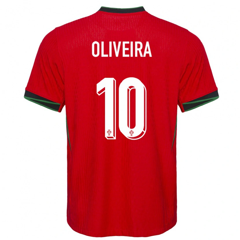 Danxen Heren Portugal André Oliveira #10 Rood Thuisshirt Thuistenue 24-26 T-Shirt