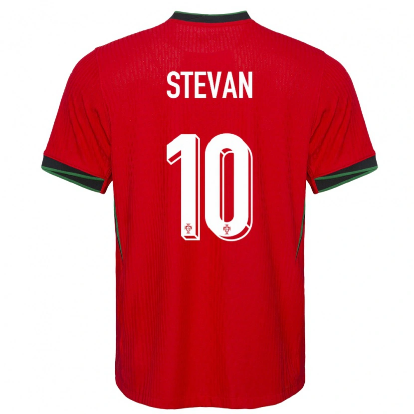 Danxen Heren Portugal Stevan #10 Rood Thuisshirt Thuistenue 24-26 T-Shirt