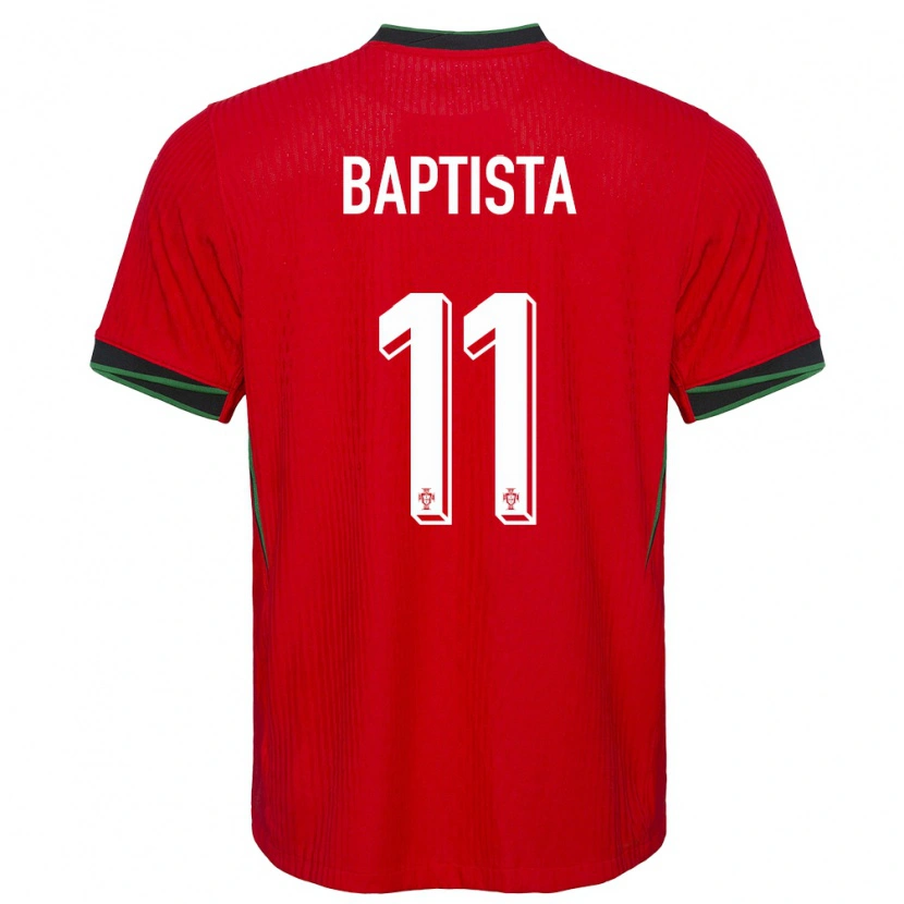Danxen Heren Portugal Brandão Baptista #11 Rood Thuisshirt Thuistenue 24-26 T-Shirt