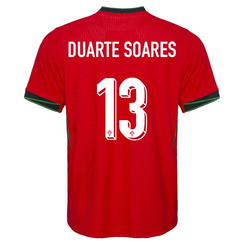 Danxen Heren Portugal Duarte Soares #13 Rood Thuisshirt Thuistenue 24-26 T-Shirt