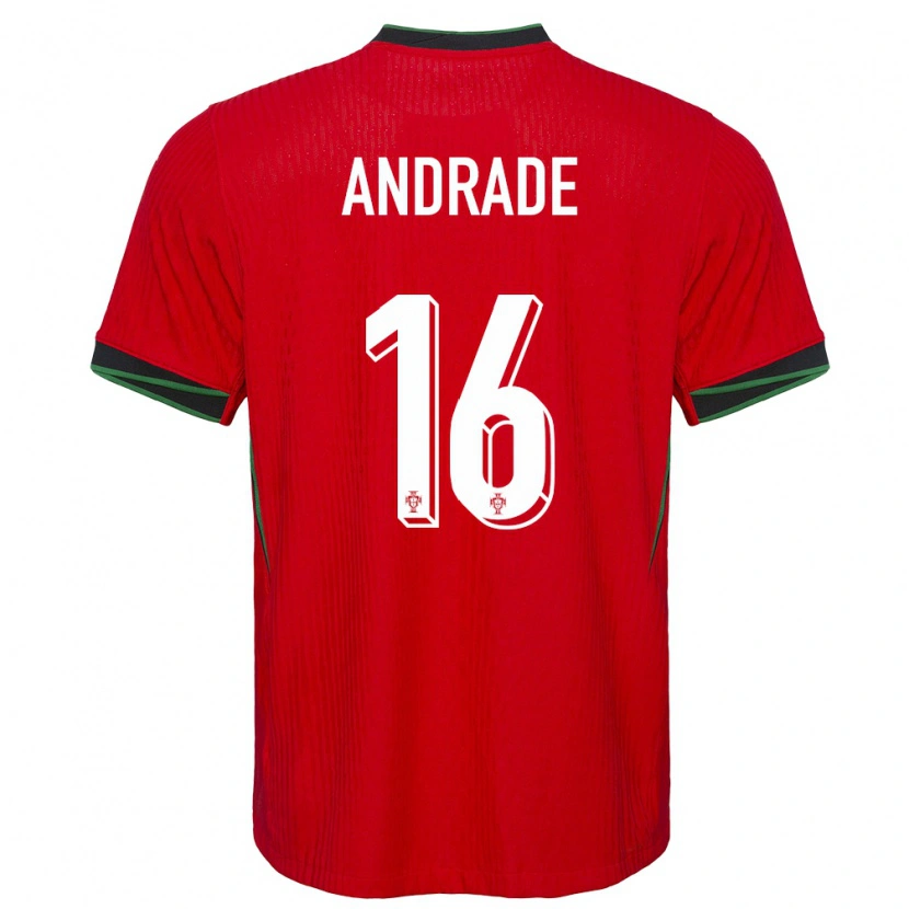 Danxen Heren Portugal Tiago Andrade #16 Rood Thuisshirt Thuistenue 24-26 T-Shirt