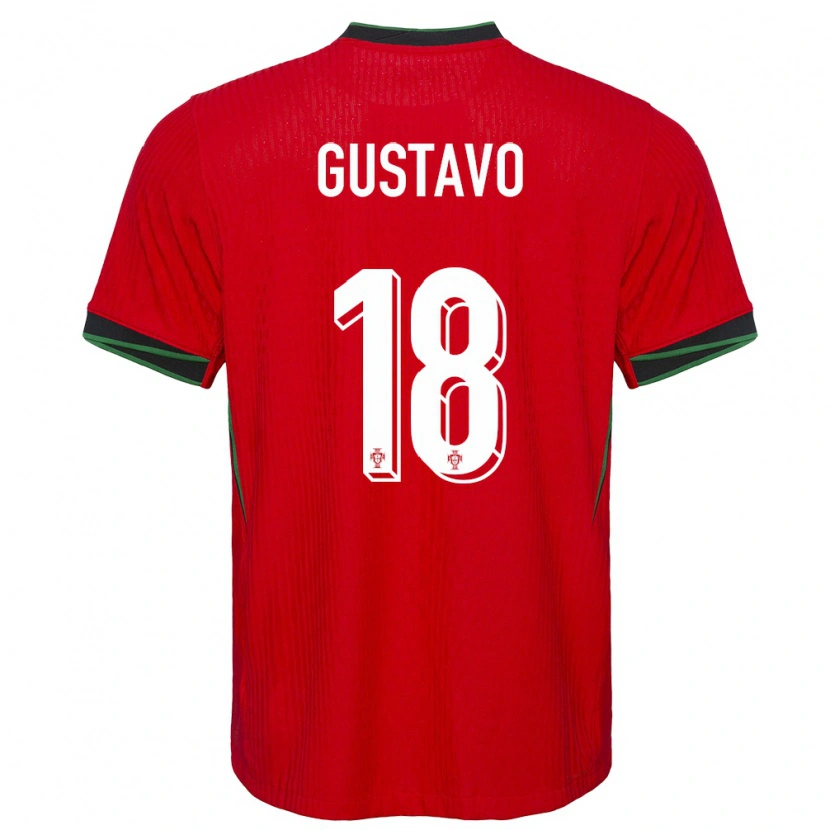 Danxen Heren Portugal Gustavo Ferreira #18 Rood Thuisshirt Thuistenue 24-26 T-Shirt