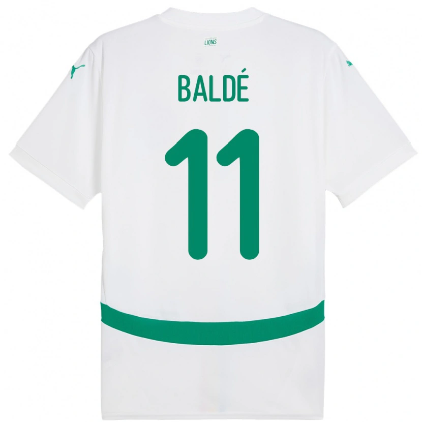 Danxen Heren Senegal Haby Balde #11 Wit Thuisshirt Thuistenue 24-26 T-Shirt