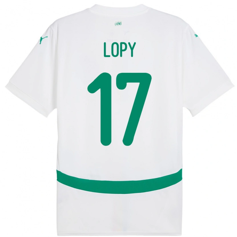 Danxen Heren Senegal Dion Lopy #17 Wit Thuisshirt Thuistenue 24-26 T-Shirt