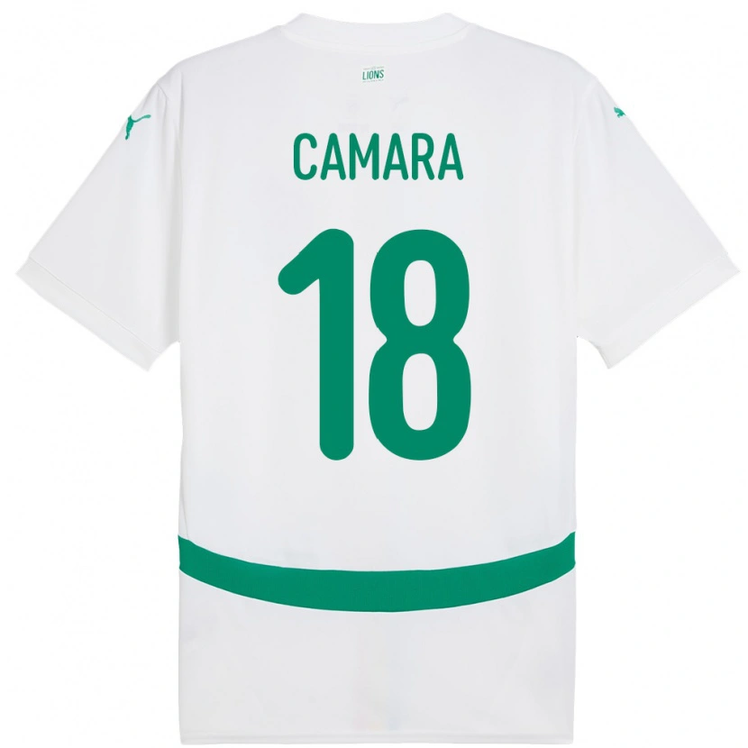 Danxen Heren Senegal Meta Camara #18 Wit Thuisshirt Thuistenue 24-26 T-Shirt