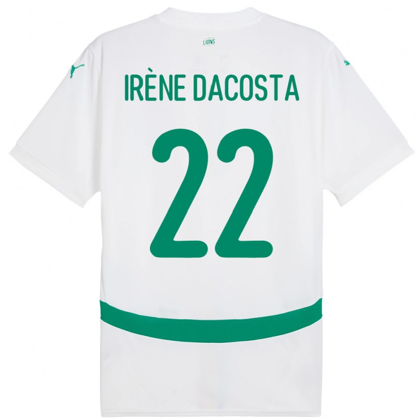 Danxen Heren Senegal Gladys Irene Dacosta #22 Wit Thuisshirt Thuistenue 24-26 T-Shirt