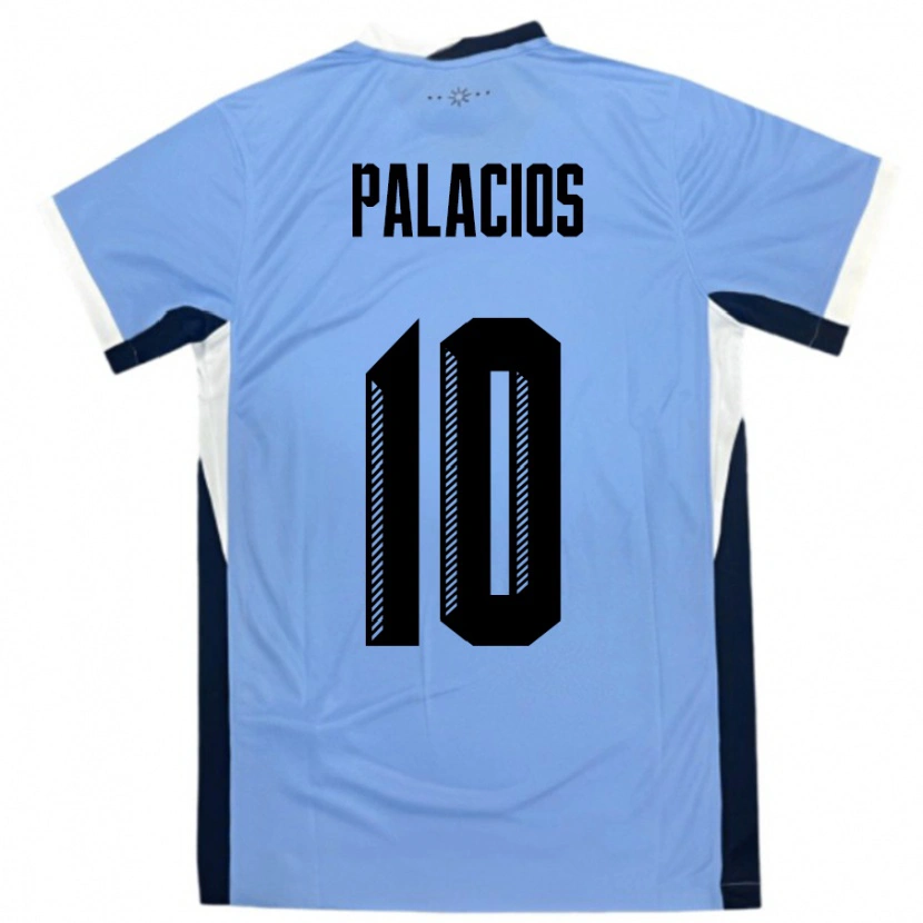 Danxen Heren Uruguay Tiago Palacios #10 Wit Zwart Thuisshirt Thuistenue 24-26 T-Shirt