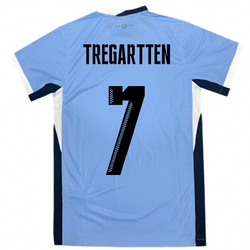 Danxen Heren Uruguay Stephanie Tregartten #7 Wit Zwart Thuisshirt Thuistenue 24-26 T-Shirt