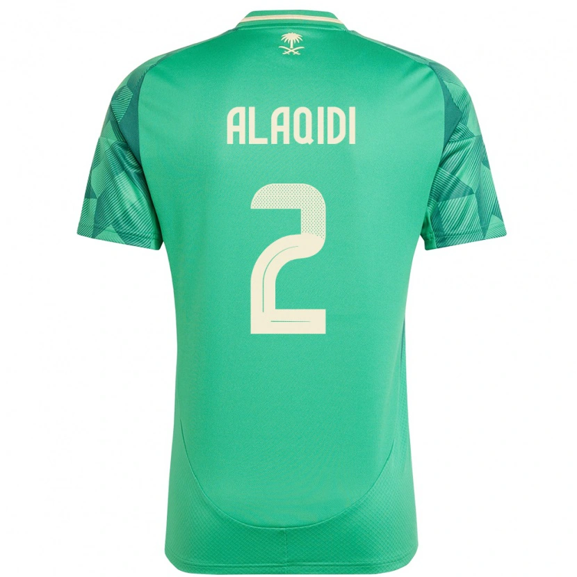 Danxen Heren Saoedi-Arabië Nawaf Alaqidi #2 Groen Thuisshirt Thuistenue 24-26 T-Shirt