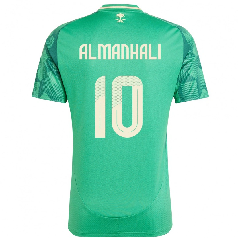 Danxen Heren Saoedi-Arabië Suwailem Almanhali #10 Groen Thuisshirt Thuistenue 24-26 T-Shirt