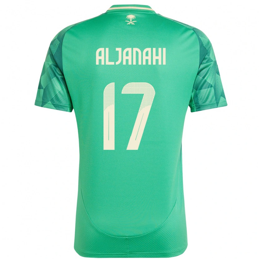 Danxen Heren Saoedi-Arabië Nawaf Aljanahi #17 Groen Thuisshirt Thuistenue 24-26 T-Shirt