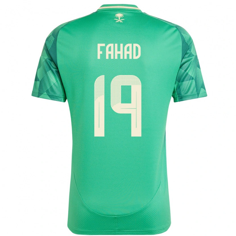 Danxen Heren Saoedi-Arabië Fahad Al Muwallad #19 Groen Thuisshirt Thuistenue 24-26 T-Shirt