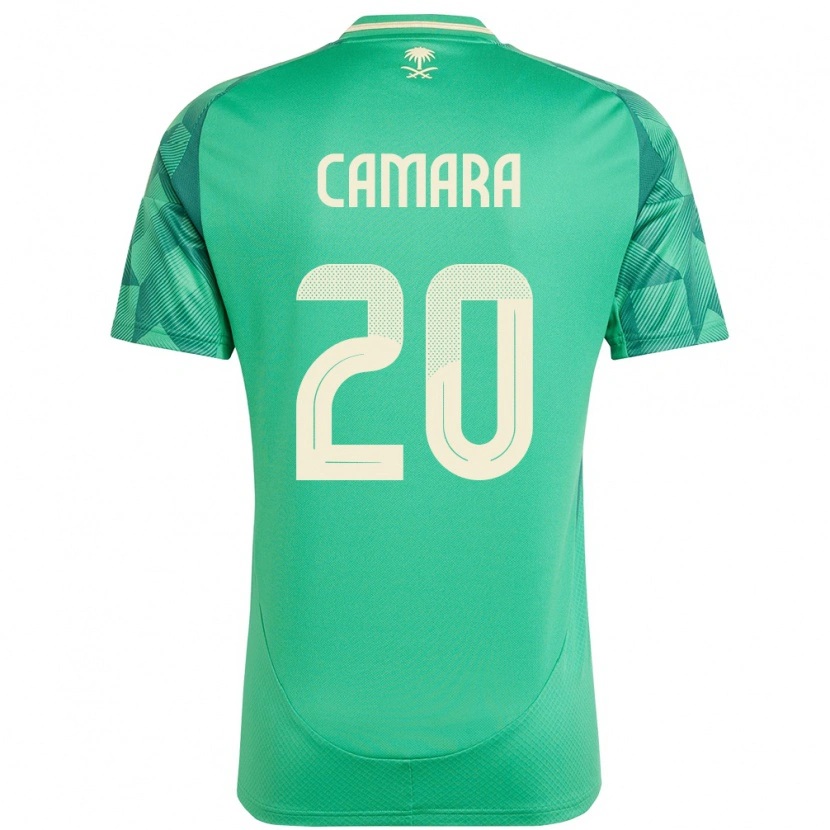 Danxen Heren Saoedi-Arabië Haroune Camara #20 Groen Thuisshirt Thuistenue 24-26 T-Shirt