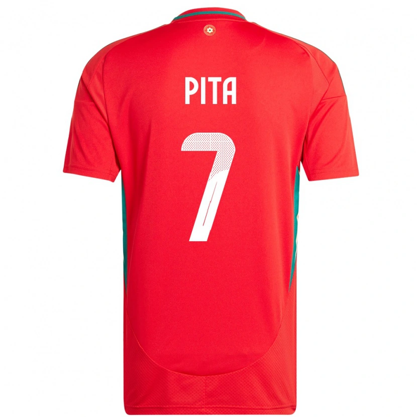 Danxen Heren Wales Shea Pita #7 Rood Thuisshirt Thuistenue 24-26 T-Shirt