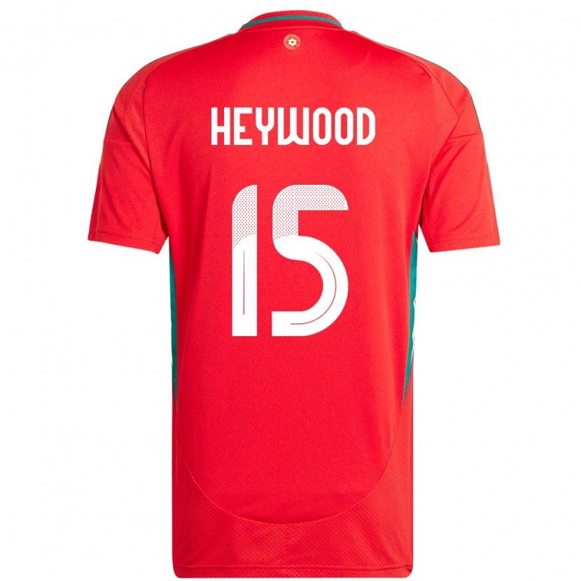 Danxen Heren Wales Carter Heywood #15 Rood Thuisshirt Thuistenue 24-26 T-Shirt