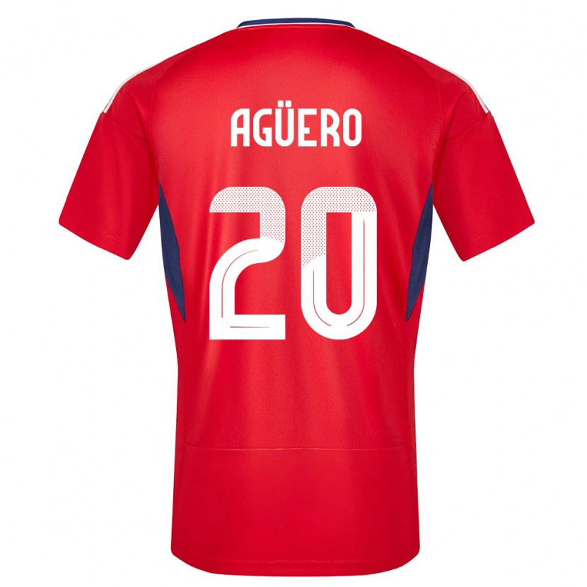Danxen Heren Costa Rica Pablo Agüero #20 Rood Thuisshirt Thuistenue 24-26 T-Shirt