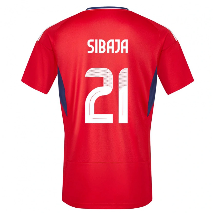 Danxen Heren Costa Rica Gabriel Sibaja #21 Rood Thuisshirt Thuistenue 24-26 T-Shirt
