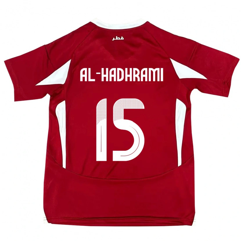 Danxen Heren Qatar Naif Al-Hadhrami #15 Rood Thuisshirt Thuistenue 24-26 T-Shirt