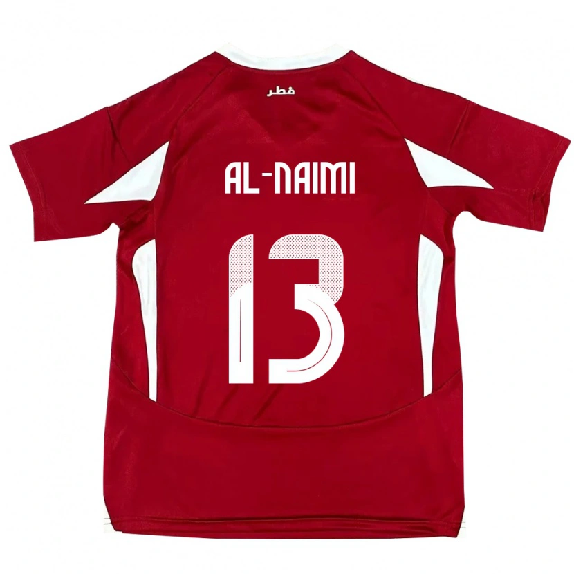 Danxen Heren Qatar Zahra Al Naimi #13 Rood Thuisshirt Thuistenue 24-26 T-Shirt