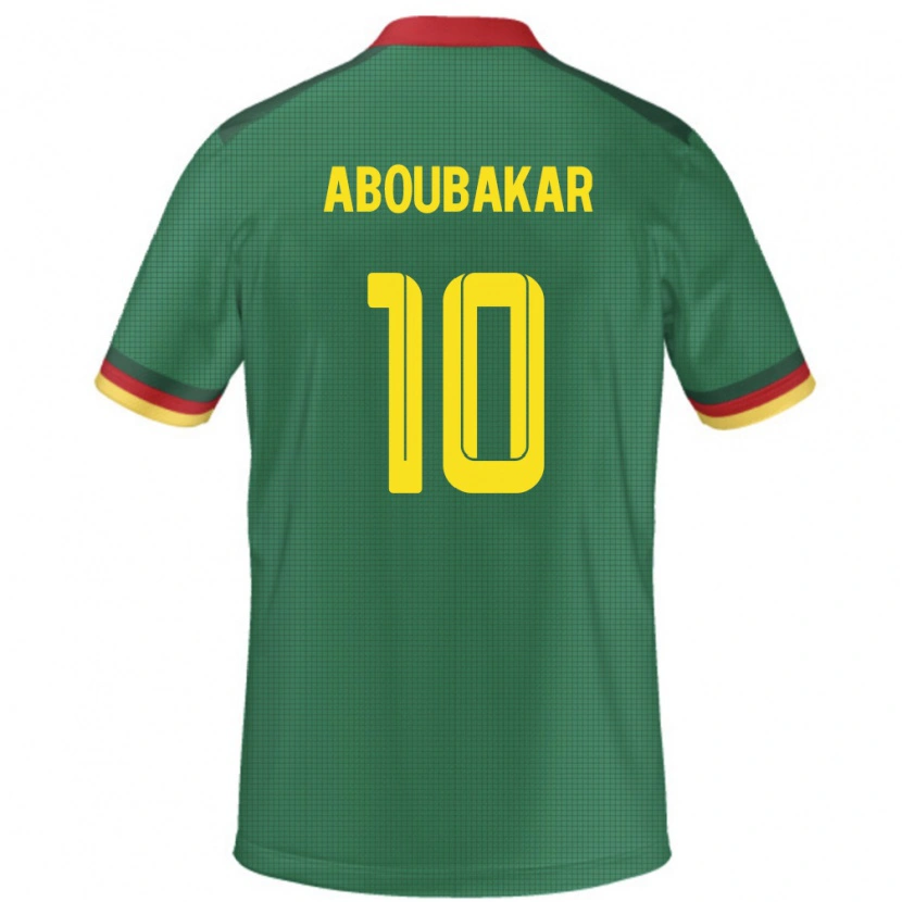 Danxen Heren Kameroen Vincent Aboubakar #10 Groen Thuisshirt Thuistenue 24-26 T-Shirt